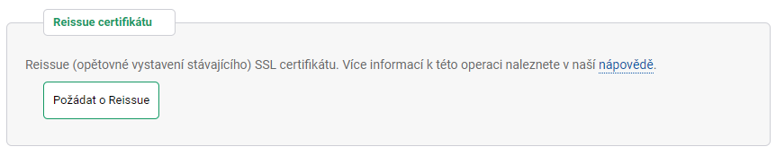 REEMISSÃO do certificado SSL